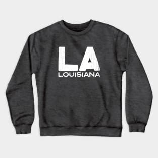 LA Louisiana State Vintage Typography Crewneck Sweatshirt
